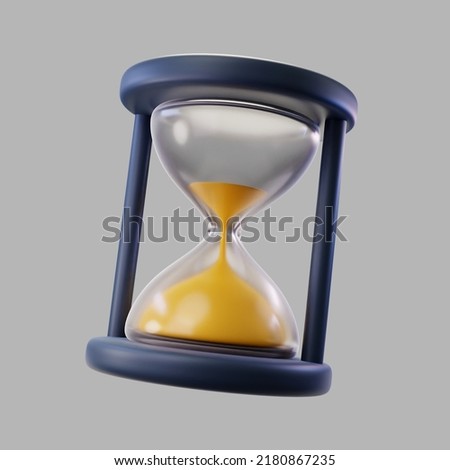  this is 3d transparent hourglass