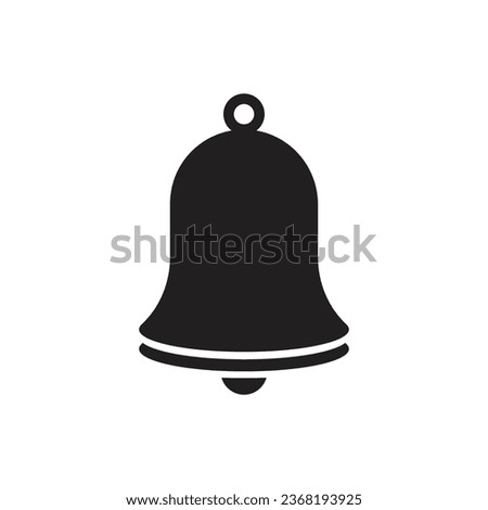 Christmas bell icon template vector illustration design