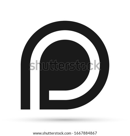 Letter icon. Graphic template. Vector illustration