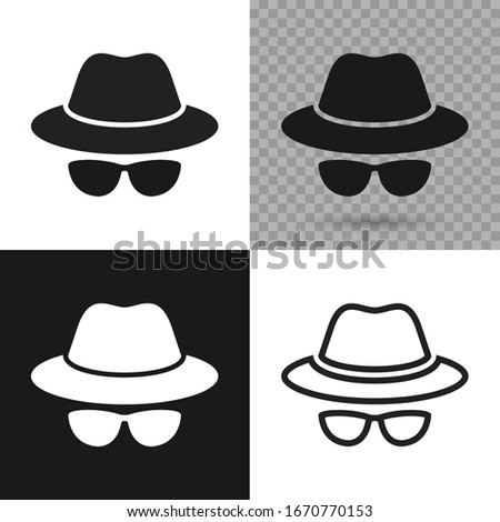 Agents set, icons. Graphic template. Vector illustration