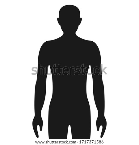 Human icon. Graphic template. Vector illustration