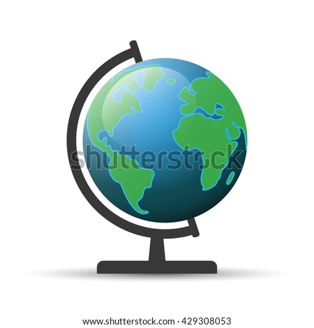 Globe icon. Vector illustration