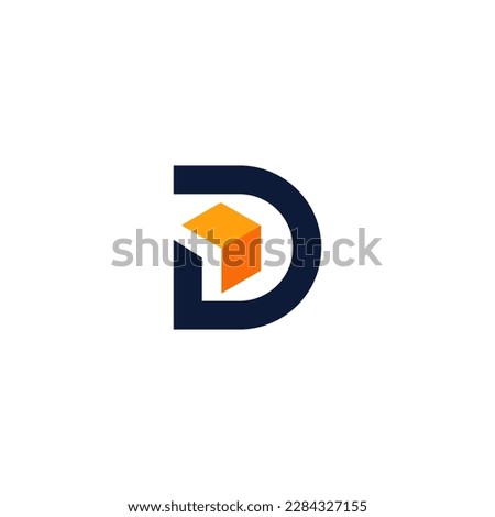 Letter D vector logo template, Colorful Letter D logo, Financial Company Logo, Financial Institute Advisors Logo Design Template Vector Icon
