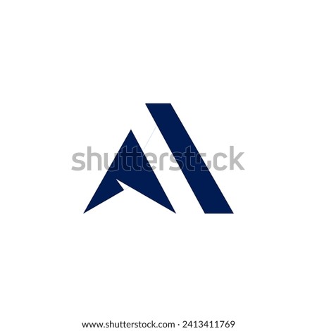 Acceleration logo design template with initial letter A and arrow logo graphic design vector illustration. Symbol, icon, creative.