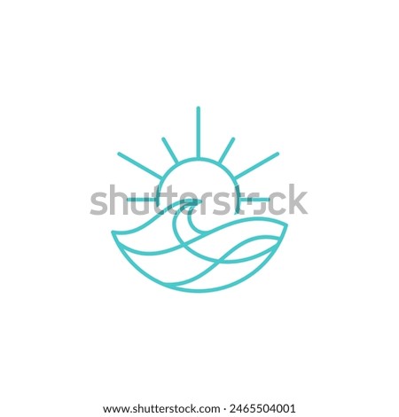 Similar – Image, Stock Photo Sun symbol on blue sky background. Sunny weather concept. Summer mood.