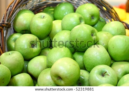 Green apples for good nutrition