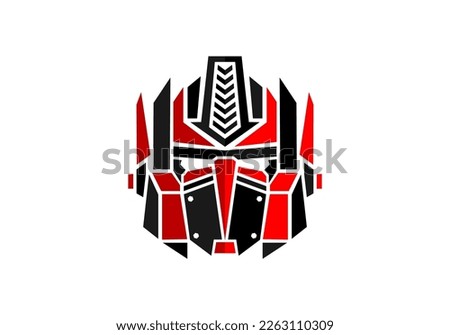 Logo Face Mask Robot Transformer Optimus Prime Vector Design Graphic