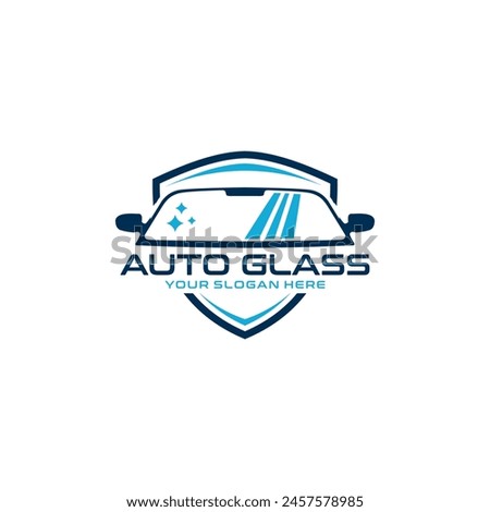 Automotive car window tint logo design. logo template for auto glass