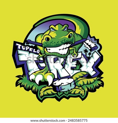 A nice T-rex iconic poster