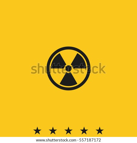 The radiation icon. Radiation symbol.