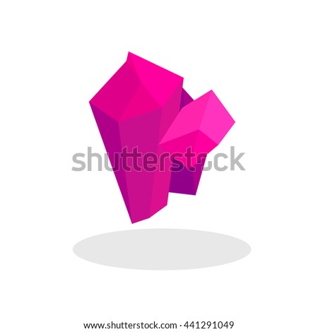 Icon mineral. stone on a white background.