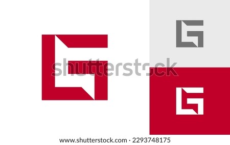 Letter LG or GL initial monogram logo design vector