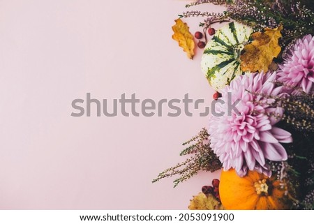 Similar – Image, Stock Photo Pink dahlia, minimal aesthetic background