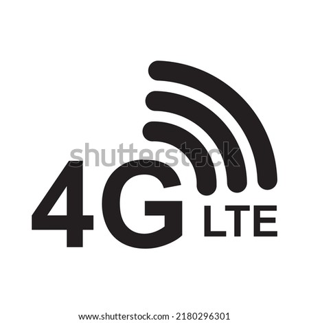 Icon 4G, 4G LTE icon vector logo template.