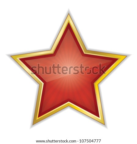 Red Star Vector Illustration