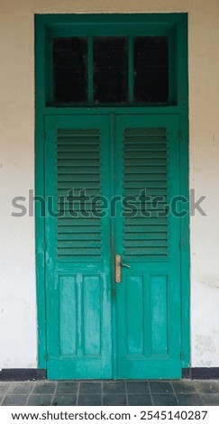 Similar – Image, Stock Photo Old, green shutters made of wood