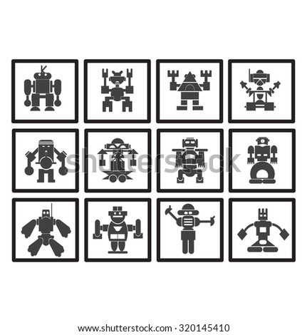  robot Robot, vector, icons, toys, toys, comics, 