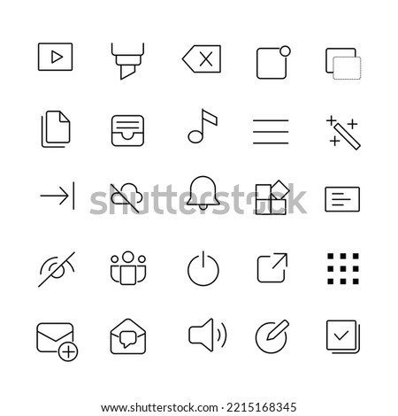 collection of icons for mobile and web design