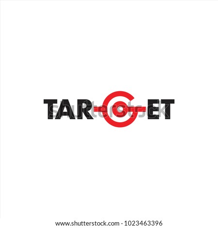 Target letter logo design vector