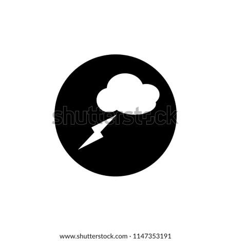 circle with storm and cloud logo