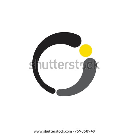 CI letter logo design vector
