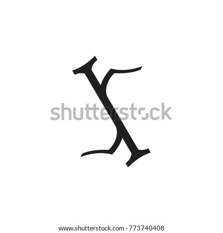 JR letter or SI letter logo design vector