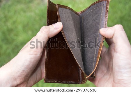 Open empty wallet