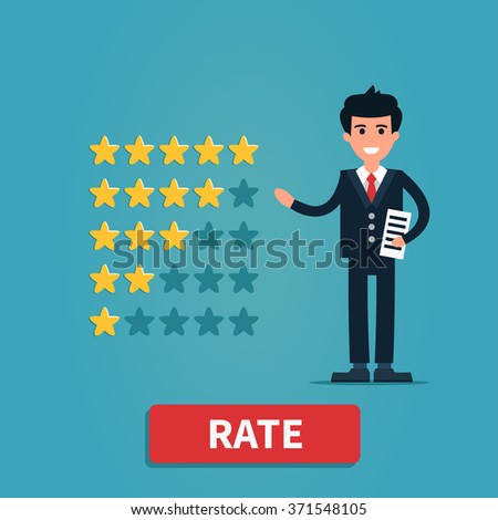 Vector Feedback concept illustration. Can use for web banner, poster. Feedback or Rating system concept.