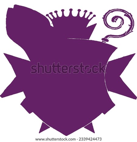 Olomouc, Czech Republic, July 29.2023. Coat of arms icon isolated vector illustration