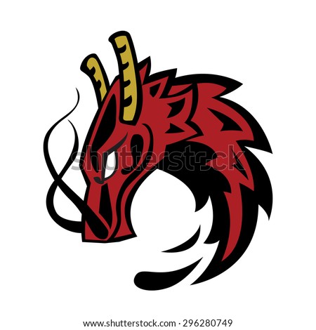 Red Dragon Stock Vector Illustration 296280749 : Shutterstock