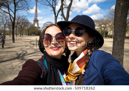 Similar – Image, Stock Photo Laughing woman in Paris