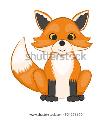 Forest animals, Cute cartoon, Vector illustration