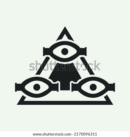 Salubri vampire clan in flat style vector illustration.