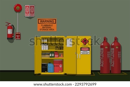 Flammable storage area in some factory