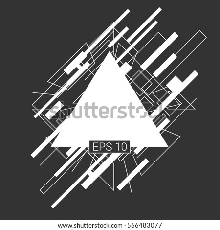 background Flat Dynamic Design (for Flyers, Covers, Posters, Banner) Vector illustration.