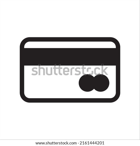 Debit card line icon. linear style sign for mobile concept and web design. Debit car outline vector icon. Symbol, logo illustration. Pixel perfect vector graphics