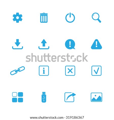 UI vector icons set for web and mobile