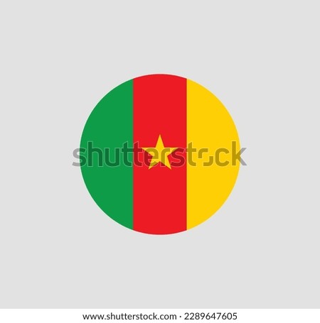 a vector in the form of the cameroon flag