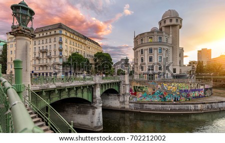 Similar – Image, Stock Photo Vienna, Danube Canal