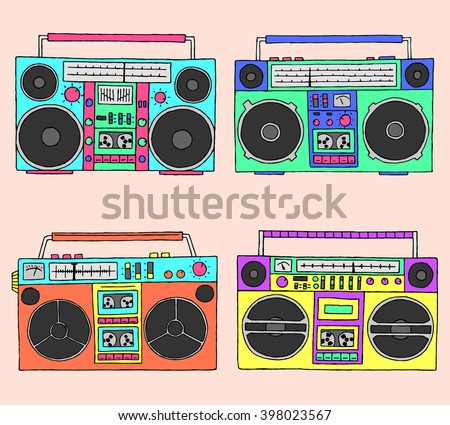 80s boomboxes