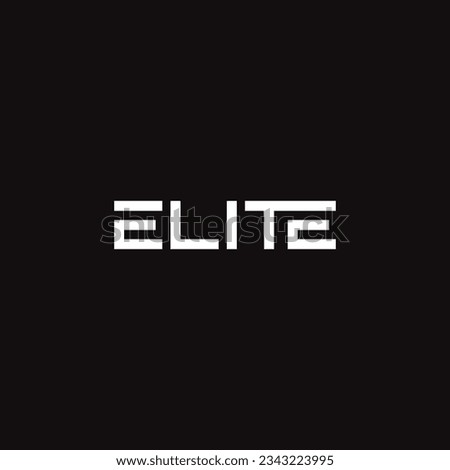 Vector premium ELITE logo design concept