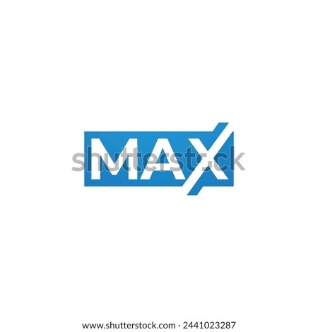 Abstract MAX logo concept design