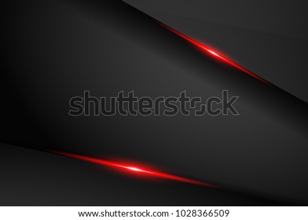 abstract metallic red black frame layout modern tech design template background