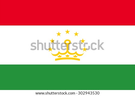 tajikistan flag vector