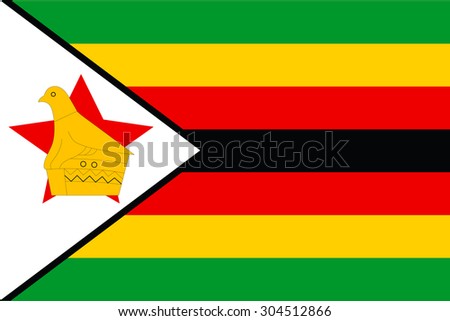 zimbabwe flag vector