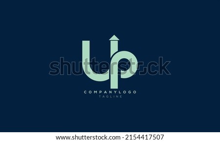 UP, LUP, Abstract initial monogram letter alphabet logo design Zdjęcia stock © 