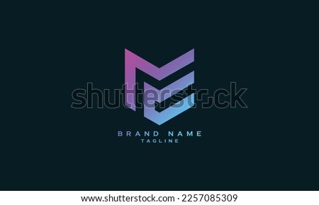 NEC, NCE, NE, EN, Abstract initial monogram letter alphabet logo design