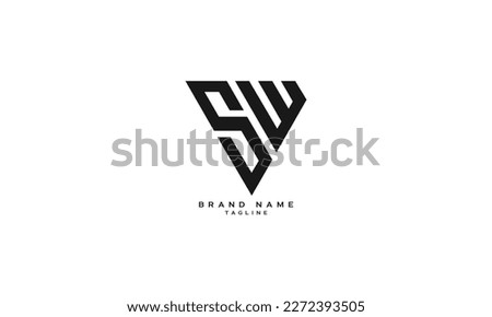 CDSYW, SDYW, SYW, CDW, SDW, SW, WS, Abstract initial monogram letter alphabet logo design