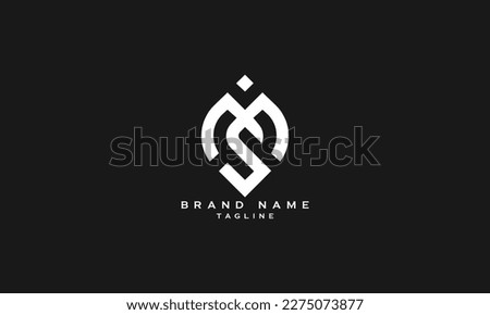 MS, SM, Abstract initial monogram letter alphabet logo design