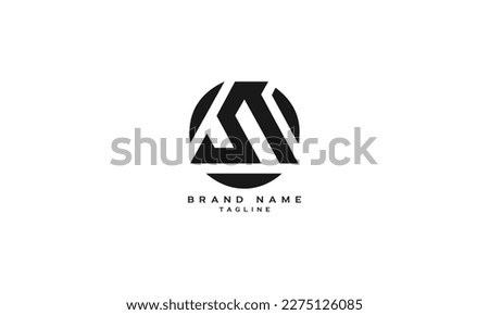 BSN, SNB, BN, NB, Abstract initial monogram letter alphabet logo design